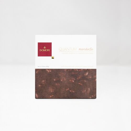 Tavoletta Maxi cioccolato fondente 68% e mandorle intere - 500g