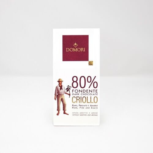 TAVOLETTA LINEA BLEND CRIOLLO 80% - 50 g "Vincitore del Premio Tavoletta d'Oro 2023"