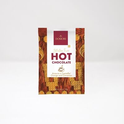 Powdered hot chocolate with orange and cinnamon - 25 sachets of 30 g each