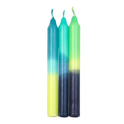 3 Ton Blue Dinner Candles - 3 Pack