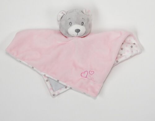 Plaid et doudou hochet assortis | ROSE