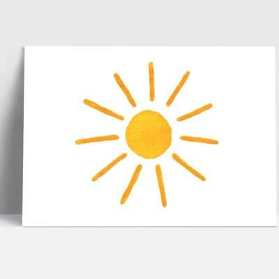 Postcard, sun