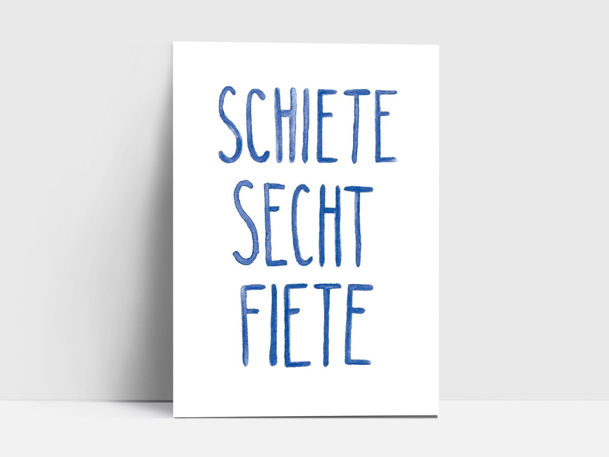 Cartolina, Schiete sei Fiete