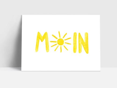Postkarte, Moin/Sonne
