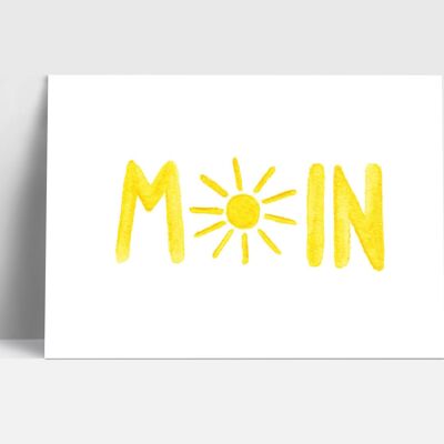 Postkarte, Moin/Sonne