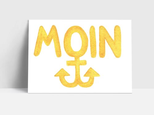 Postkarte, Moin/Anker