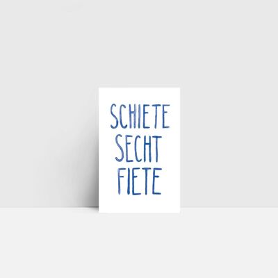 Mini-carte, Schiete secht Fiete