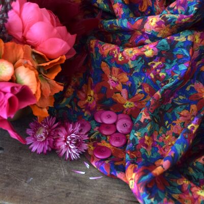 Floral viscose fabric - Simone