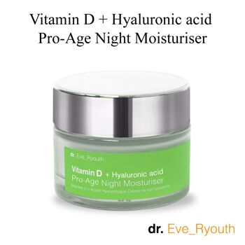Vitamine D + Acide Hyaluronique Pro-Age Nuit Hydratant 50 ml 2
