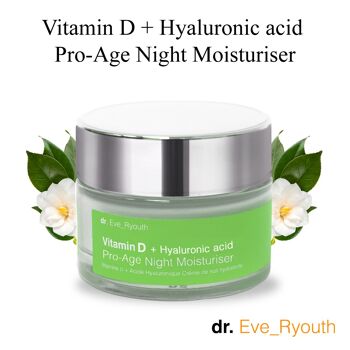 Vitamine D + Acide Hyaluronique Pro-Age Nuit Hydratant 50 ml 3