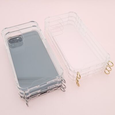 BESTSELLER Set custodie per iPhone per catene di telefoni cellulari I ring oro + argento (18 pezzi)