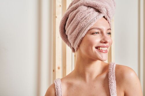 Hair Towel Dusty Rose