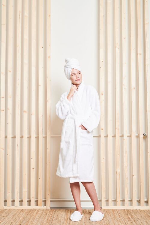 Bathrobe Unisex S (Small) Snow