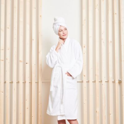 Bathrobe Unisex S (Small) Snow