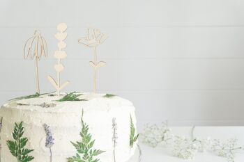 Ensemble de décorations de gâteau Wildflower 5