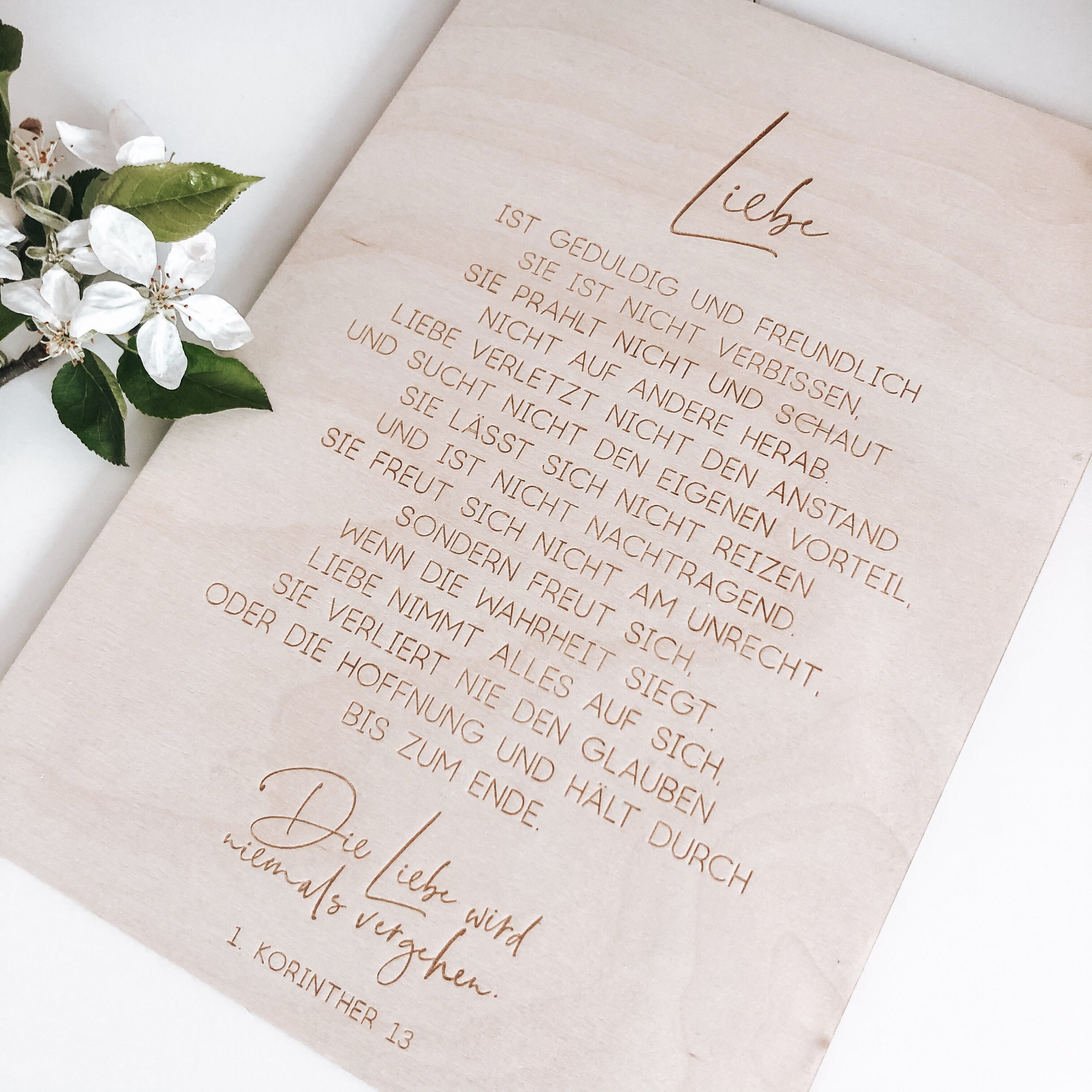 L'amore è gentile e paziente - DIN A3