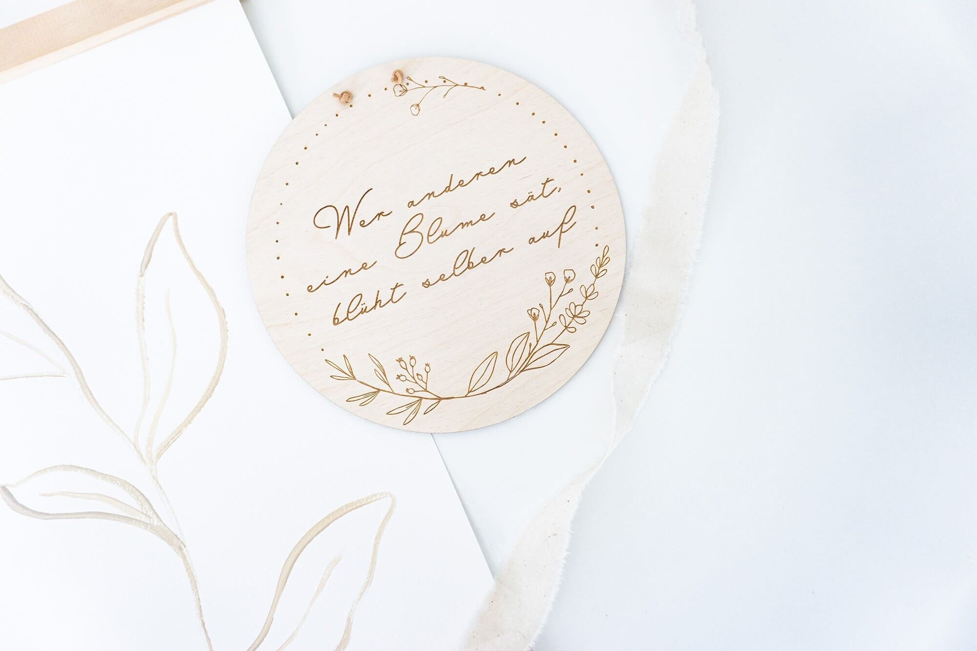 Wer anderen eine Blume sät, blüht selber auf - 30cm