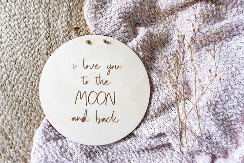 I love you to the moon - 20cm