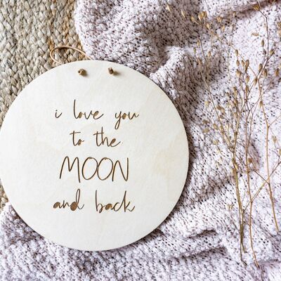 I love you to the moon - 20cm