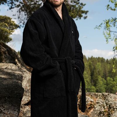 Bathrobe Unisex XL (Extra Large) Black