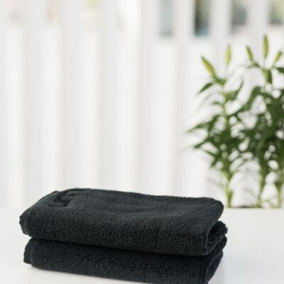 Asciugamano per il viso 30x50 cm Nero