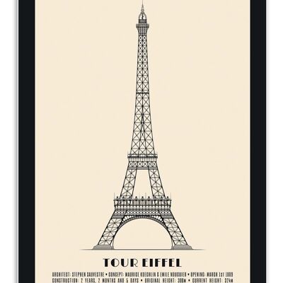 Art-Poster - Eiffel Tower - Lionel Darian W18963-A3