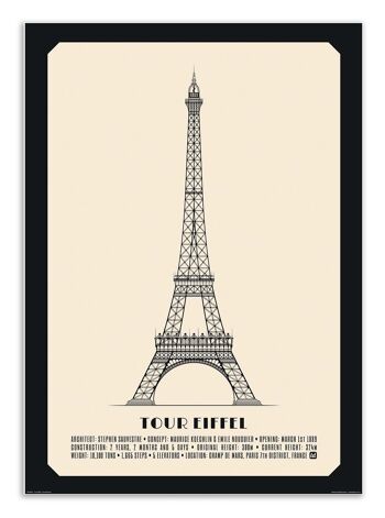 Art-Poster - Tour Eiffel - Lionel Darian W18963-A3 1