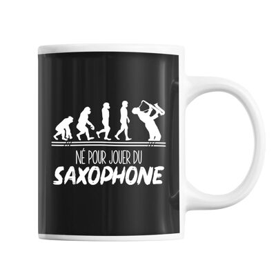 Saxophone evolution mug