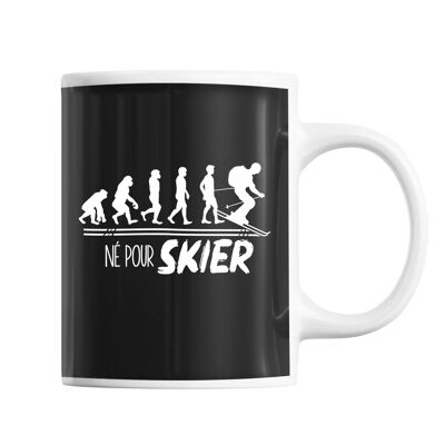 Tasse Skifahrer-Evolution