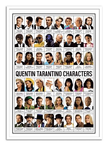 Art-Poster - Quentin Tarantino characters - Olivier Bourdereau W18965 2