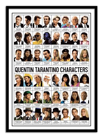 Art-Poster - Quentin Tarantino characters - Olivier Bourdereau W18965-A3 1