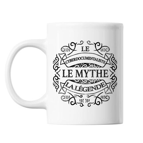 Mug Cyberdocumentaliste Le Mythe la Légende blanc