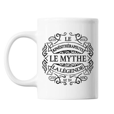 Mug Kinésithérapeute Le Mythe la Légende blanc