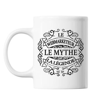 Mug Webmarketeur Le Mythe la Légende blanc 1