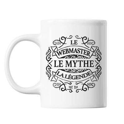 Mug Webmaster Le Mythe la Légende blanc