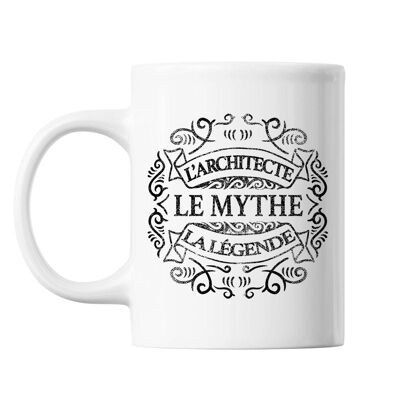 Mug Architecte Le Mythe la Légende blanc