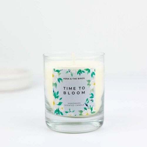 Time to bloom Handmade scented Candle