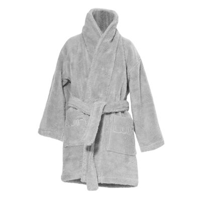 Kids Bathrobe 110 cm (3-5 yrs.) Pearl Grey