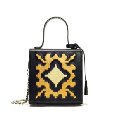 HERA TASCHE - GOLDENES FLAMMENMUSTER