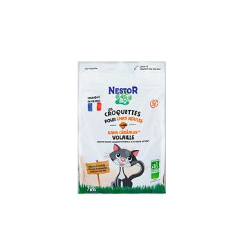 Croquettes BIO Sans céréales - Chat volaille 1Kg