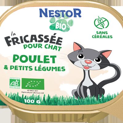 Fricasées - Fricasés de gato sin cereales de aves de corral 100g