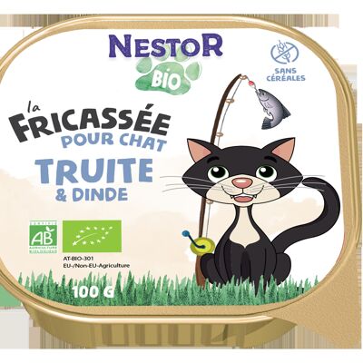 Fricassés - Fricassées Chat Dinde Truite 100g