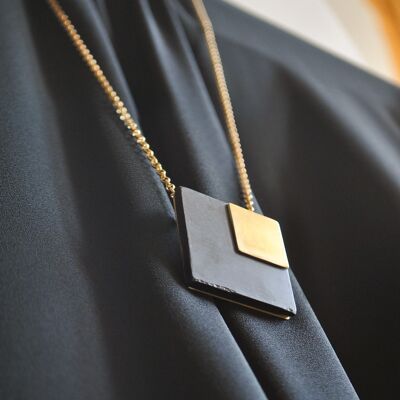 Collana ciondolo quadrato - OVER1