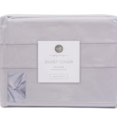 Sanctuary Single Duvet Cover 150x210 Pearl Grey