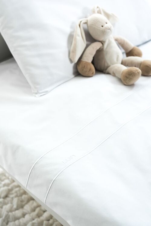 Sanctuary Baby Bed Set – Pillowcase & Duvet Cover 85x125 & 35x45 Snow