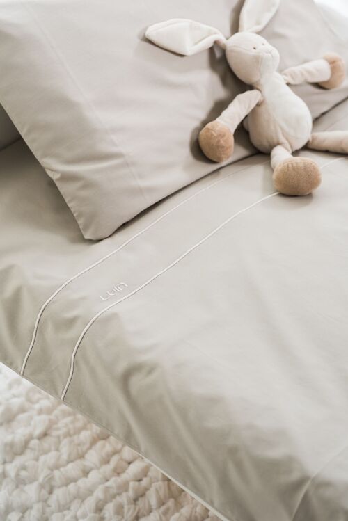 Sanctuary Baby Bed Set – Pillowcase & Duvet Cover 85x125 & 35x45 Sand