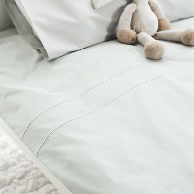 Parure de lit bébé Sanctuary - Taie d'oreiller et housse de couette 85x125 & 35x45 Pearl Grey