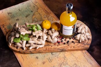 Jus de gingembre concentré/citron/curcuma- bio et artisanal - born in Franche-Comté - SHOGGA (500 ml) #APÉRITIF#DETOX#GIMBER BEER#GINGER 4