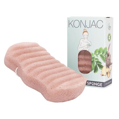 Eponge de bain Konjac naturelle Lycopène - anti-âge