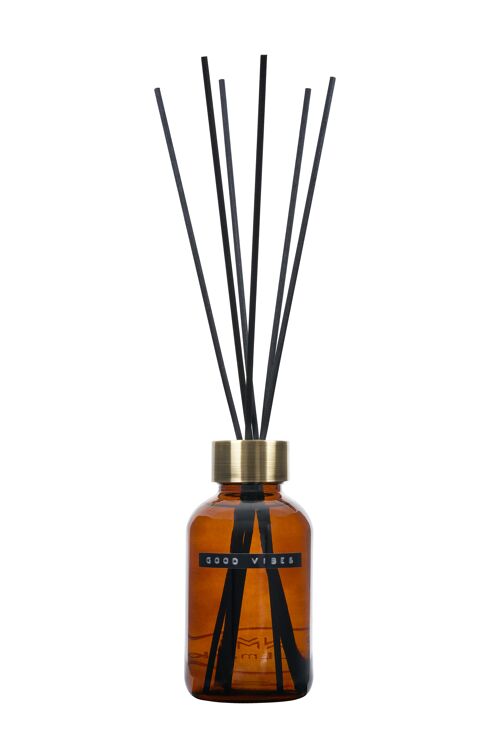 Maxi Reed diffuser amber/brass 500ml GOOD VIBES